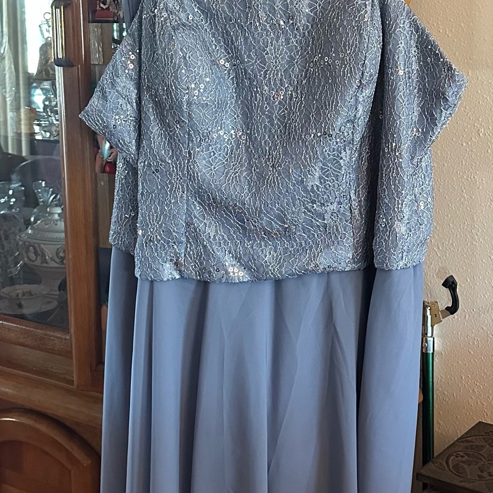 Formal Blue Lace Dress, never worn!